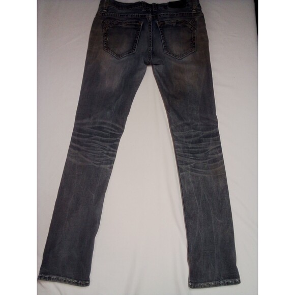 Women's BKE Buckle Fit Number 46 Denim Jeans Size 28 X 32 Very Worn - Picture 2 of 16
